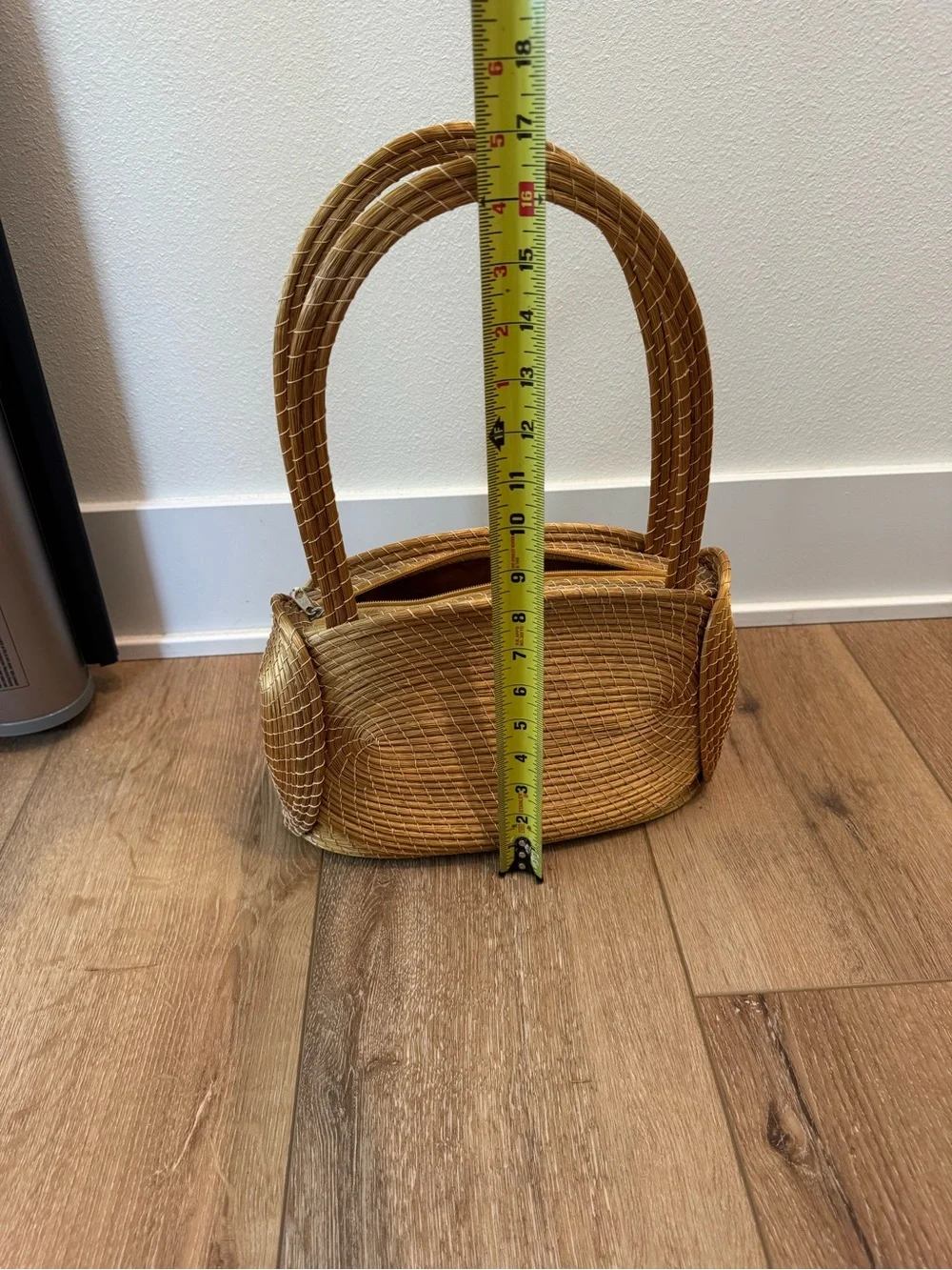 Golden Grass Handbag Shoulder Bag Purse Woven Made In Brazil WITH ZIPPER - Picture 7 of 10